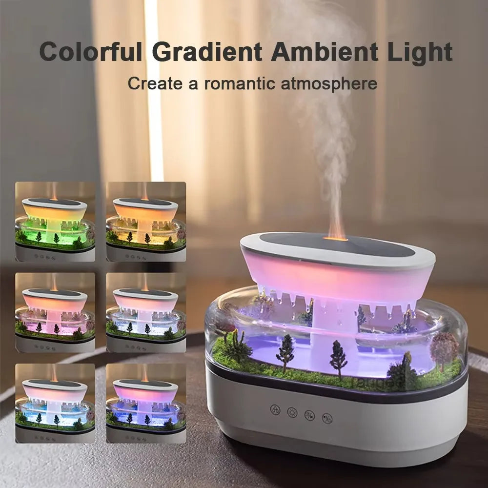 Raindrop Aromatherapy Humidifier With Natural White Noise Music