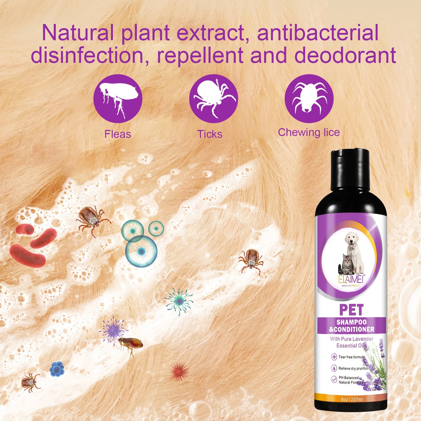 Pet shampoo for dogs