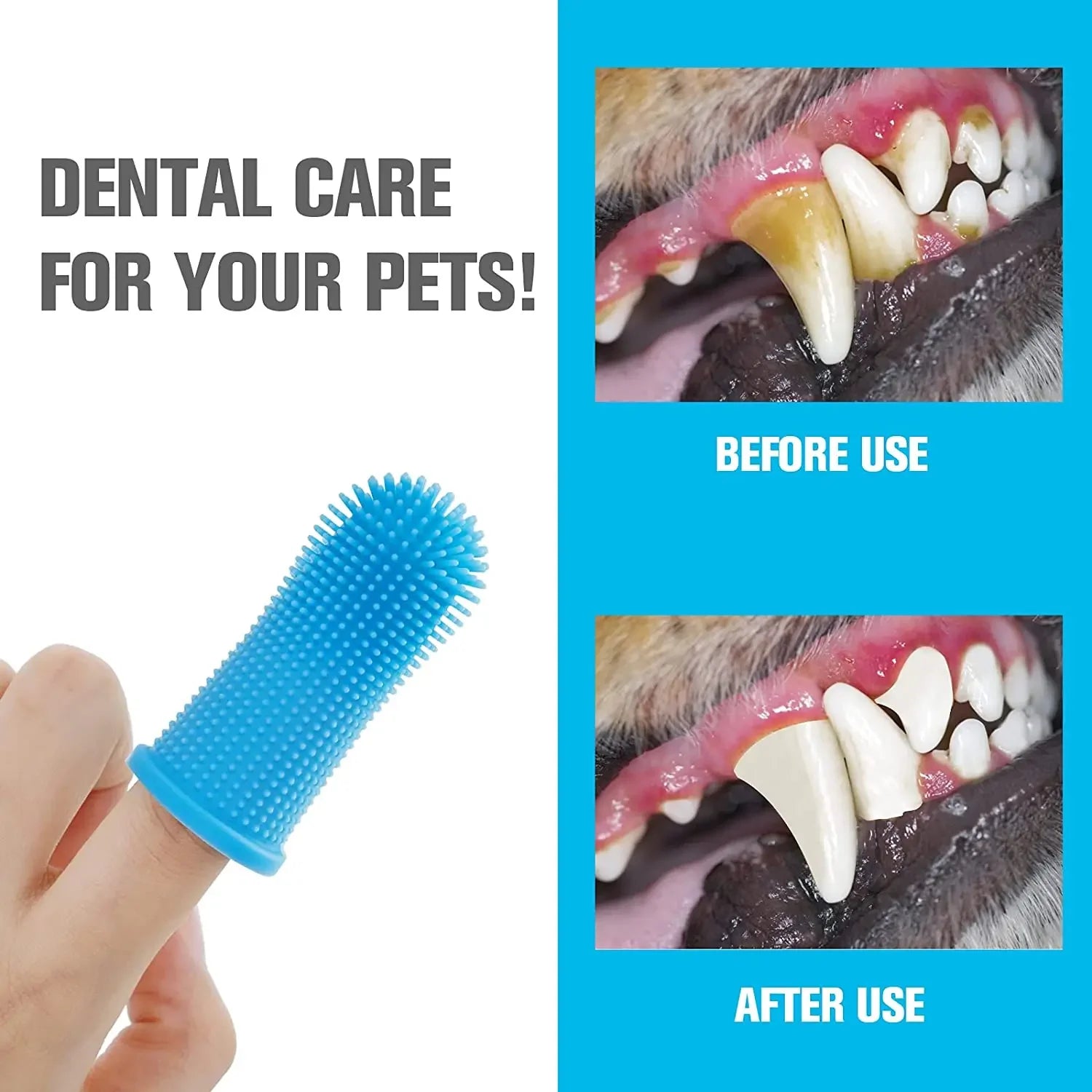 Pet finger toothbruh
