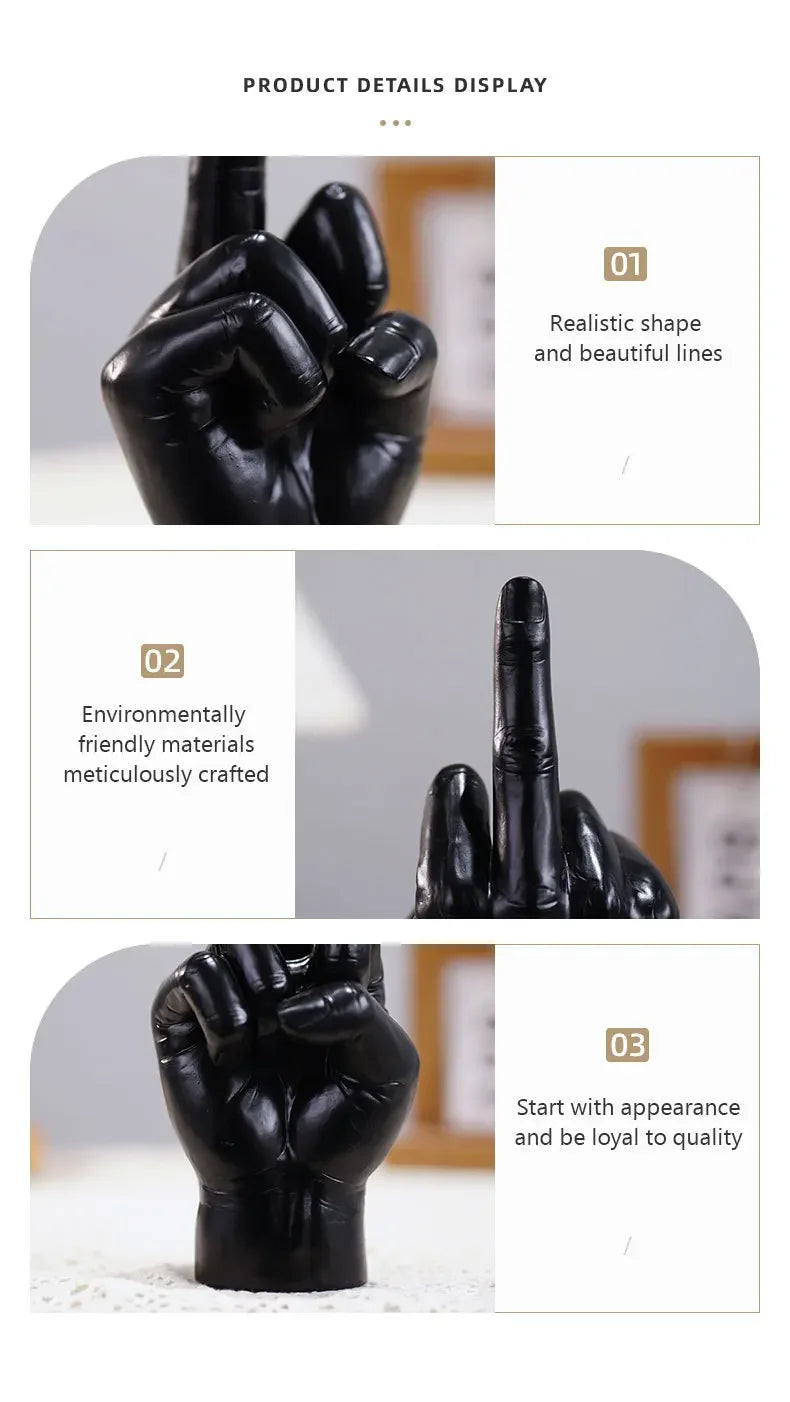 Resin Crafts Middle Finger