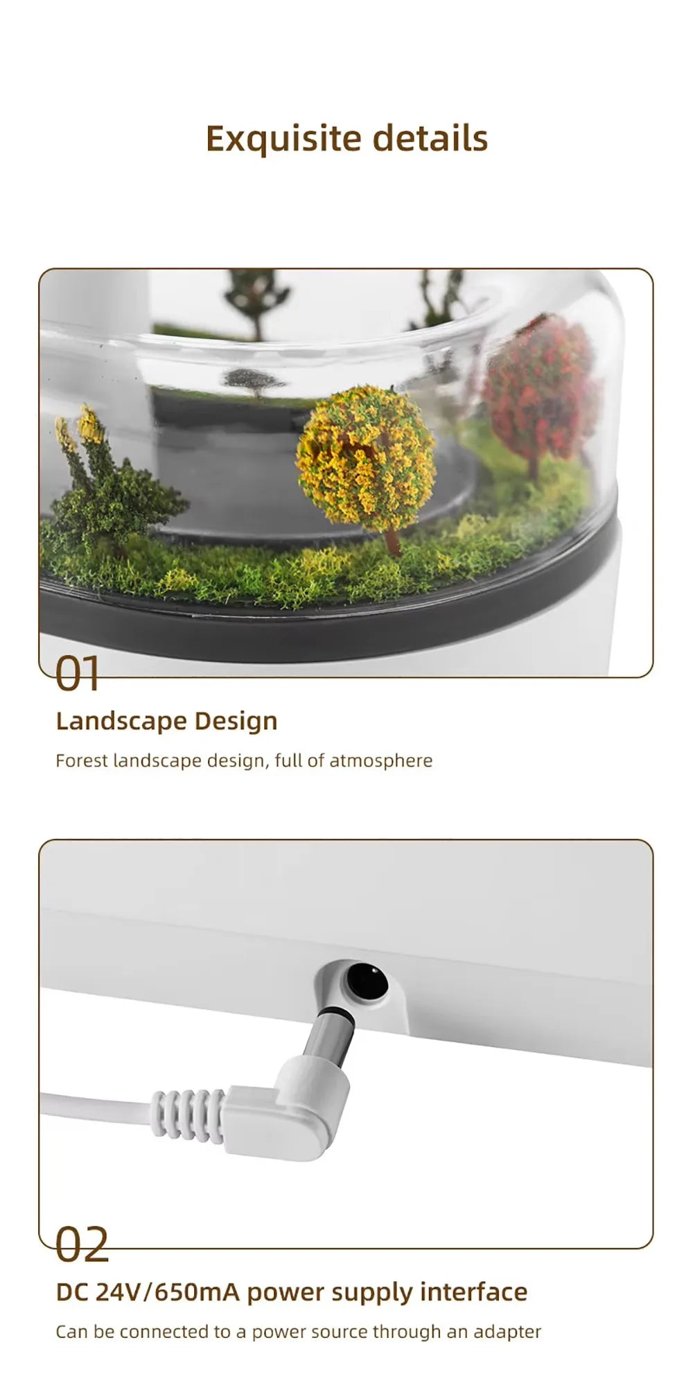 Raindrop Aromatherapy Humidifier With Natural White Noise Music