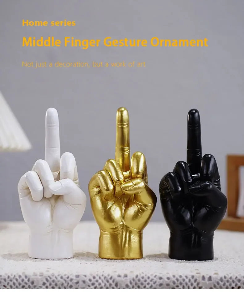 Resin Crafts Middle Finger