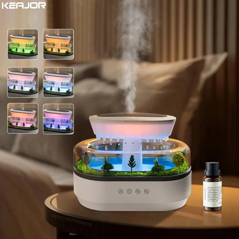 Raindrop Aromatherapy Humidifier With Natural White Noise Music