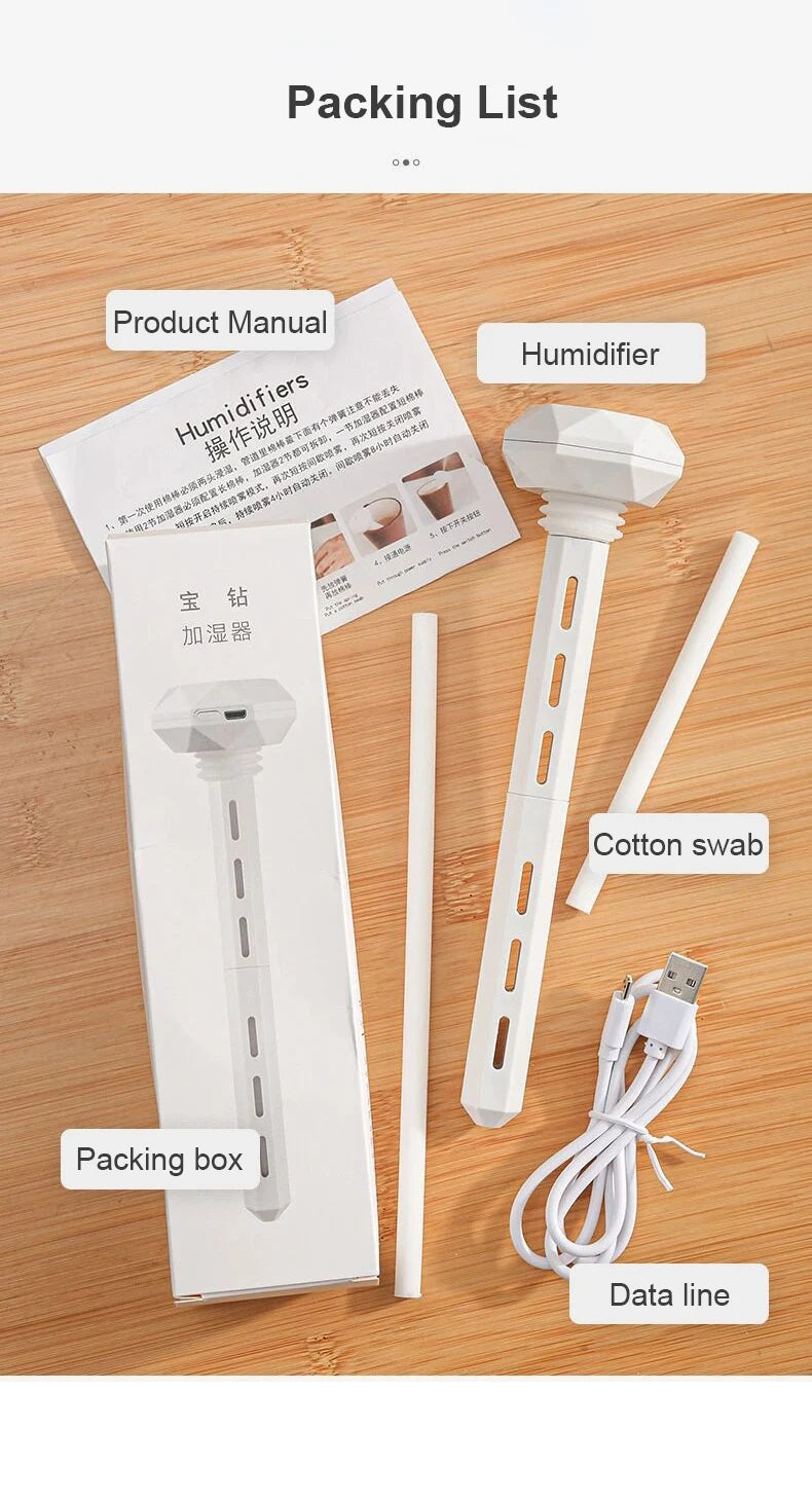 LED Lamp Portable Humidifier