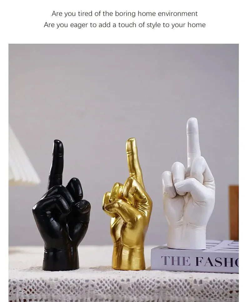 Resin Crafts Middle Finger
