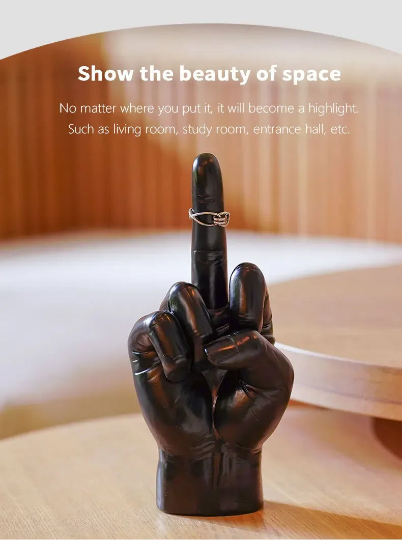Resin Crafts Middle Finger