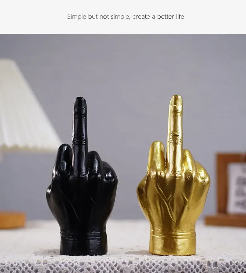 Resin Crafts Middle Finger