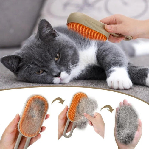 3 IN 1 PET STEAM BRUSH FOR BOTH CAT AND DOG